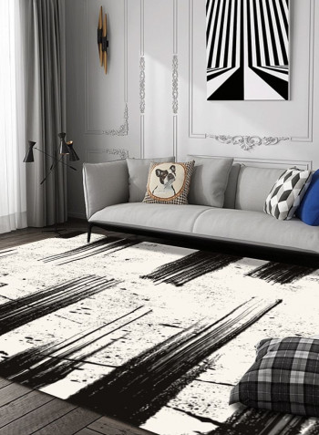 Home Rug Modern Eurostyle Abstract Antiskidding Living Room Bedroom Carpet Black 140*200(W*L)cmcm
