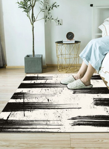 Home Rug Modern Eurostyle Abstract Antiskidding Living Room Bedroom Carpet Black 140*200(W*L)cmcm