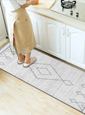 Retro Ethnic Style Geometric Pattern Rectangle Rug Grey 140*200(W*L)cmcm