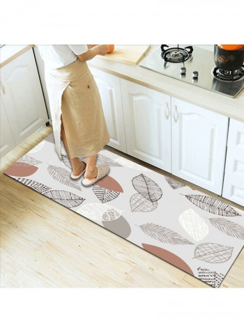 Home Door Modern Fresh Style Leaves Pattern Thick Anti-Skidding Rug multicolour 140*200(W*L)cmcm