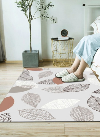Home Door Modern Fresh Style Leaves Pattern Thick Anti-Skidding Rug multicolour 140*200(W*L)cmcm
