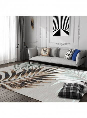 Modern Simple Leaves Pattern Comfy Non-Slip Rug multicolour 140*200(W*L)cmcm