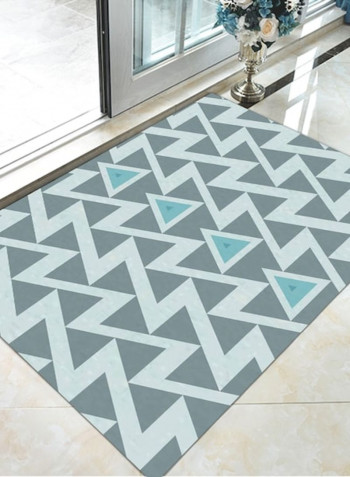 Simple Geometric Print Rectangle Comfy Rug Blue 140*200(W*L)cmcm
