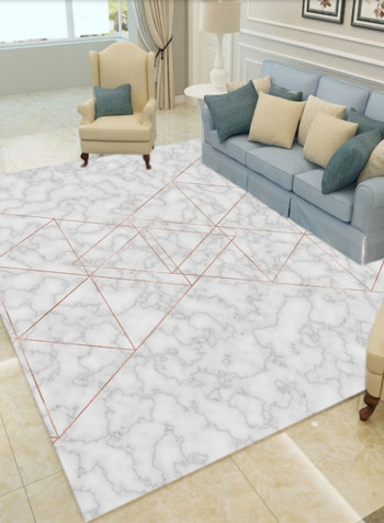 European Luxurious Style Geometry Pattern Living Room Stain-Resistant Ground Mat Grey 140*200(W*L)cmcm
