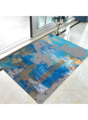 Modern Fresh Painting Living Room Soft Bedroom Non-Skid Carpet Blue 140*200(W*L)cmcm