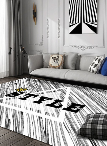 Nordic Style Living Room Bedroom Anti-Slip Fashion Carpet Black 140*200(W*L)cmcm