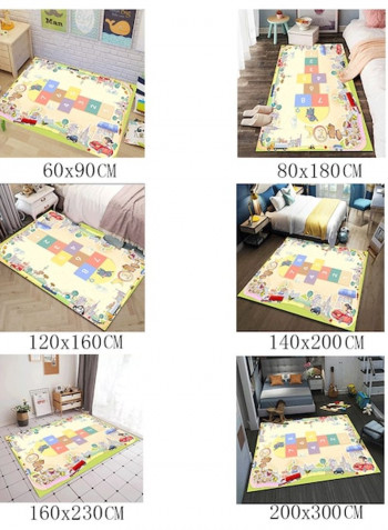 1 Piece Cartoon Kid's Room Carpet Yellow 140*200(W*L)cmcm