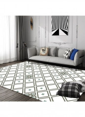 Modern Style Carpet Simple Pattern Home Use Non-Skid Durable Rug White 140*200(W*L)cmcm