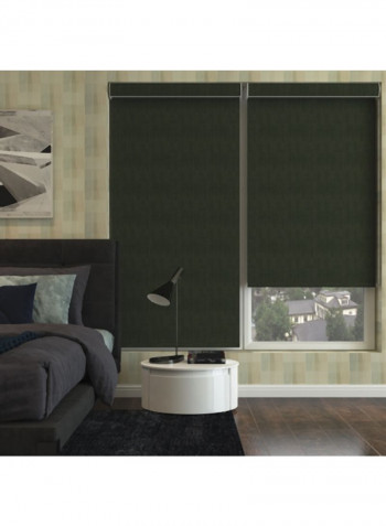 Single Sunset Blackout Roller Blind Green 160x175cm