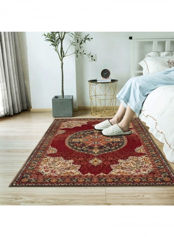 Retro Style Rectangle Shaped Soft Floor Rug Multicolour 140x200cm