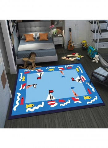 Lovely Cartoon Game Themed Rectangle Kid's Room Floor Rug Multicolour 140x200cm