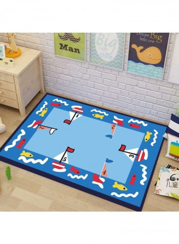 Lovely Cartoon Game Themed Rectangle Kid's Room Floor Rug Multicolour 140x200cm