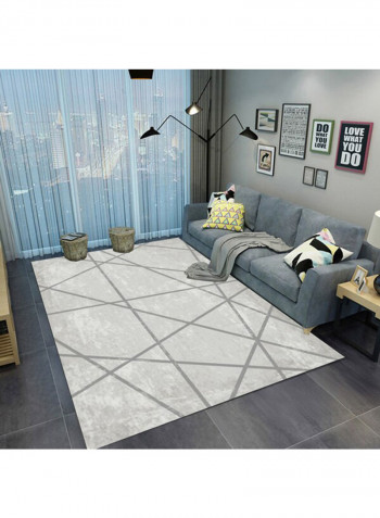 Printed Carpet Grey/Black 140x200cm