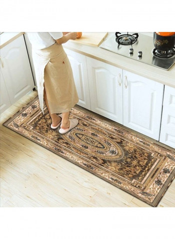 Retro Bohemia Style Anti-Skidding Floor Rug Brown/Gold/Beige 140x200cm