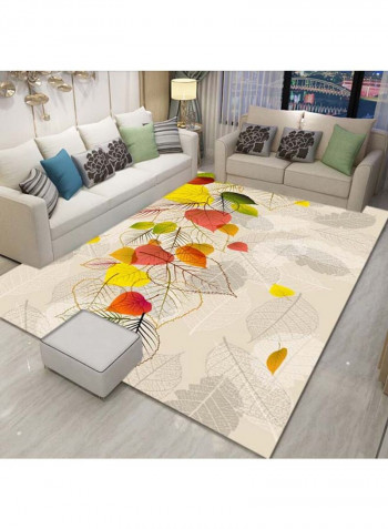 Fresh Style Floral Pattern Anti-Slip Rug Multicolour 140x200cm