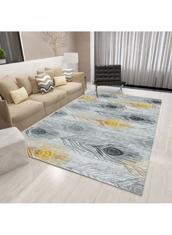 Modern Persian Style Plant Print Living Room Rug Multicolour 140x200cm