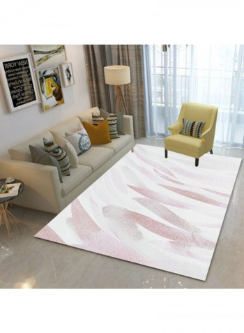 Rectangle Shape Print Living Room Mat Multicolour 140 x 200cm