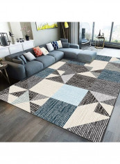 Geometric Printed Rug Multicolour 140x200cm