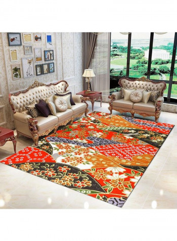 Printed Anti-Slip Home Rug Multicolour 140x200cm