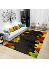 Leaf Printed Rug Multicolour 140x200cm