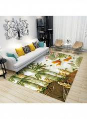 Trees Printed Rug Multicolour 140x200cm