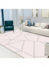 Modern Geometry Print Living Room Rug Multicolour 140x200cm