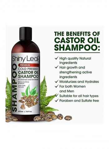 Pack Of 2 Cold Pressed Castor Oil Shampoo And Conditioner 16ounce