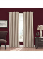 2-Piece Fresno Thermal Insulated Darkening Curtain Beige 52 x 108inch