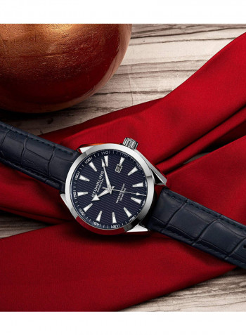 Men's Casual Leather Quartz Analog Wrist Watch 3953L.2