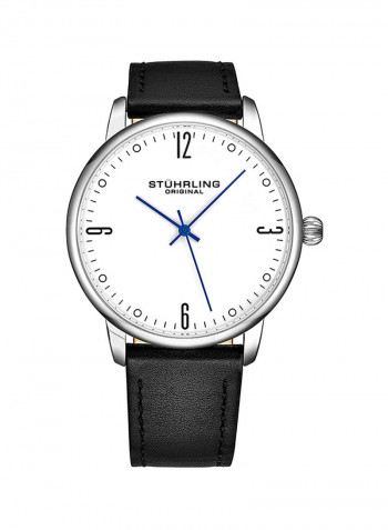 Men's Casual Leather Quartz Analog Wrist Watch 3997B.1