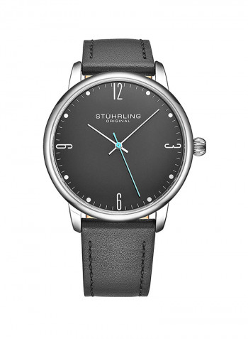 Men's Casual Leather Quartz Analog Wrist Watch 3997B.3