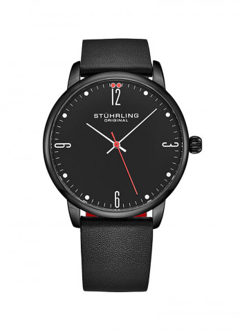 Men's Casual Leather Quartz Analog Wrist Watch 3997B.5