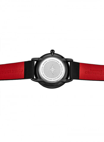 Men's Casual Leather Quartz Analog Wrist Watch 3997B.5