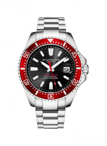 Men's Casual Stainless Steel Quartz Analog Wrist Watch 3950A.4