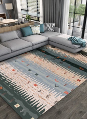 Vintage Bohemia Style Living Room Bedroom Anti-Slip Fashion Carpet multicolour 140*200(W*L)cmcm