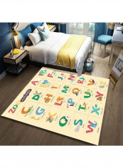 Animal Printed Anti-Slip Carpet Yellow/Red/Green 140x200cm