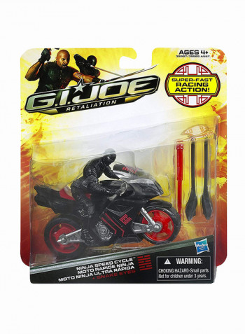 Ninja Speed Cycle Vehicle With Snake Eyes Figure