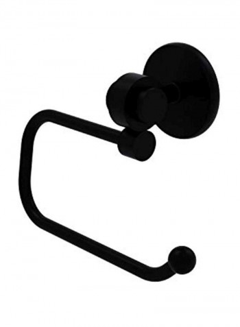 Satellite Orbit Two Collection Toilet Paper Holder Black 7x2.6x6inch