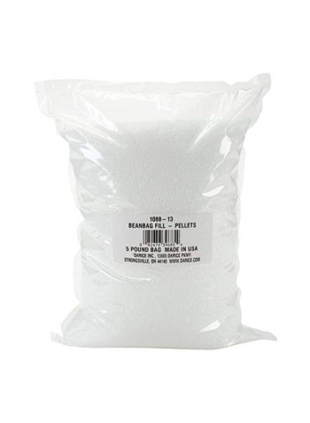 13-Piece Bean Bag Filling Pellets Set White
