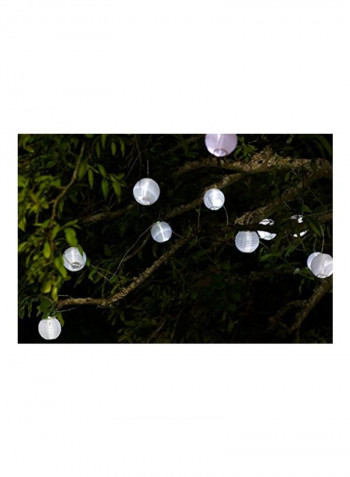 Led Home And Garden Solar String Lights White 19.2x6.5x2.8inch