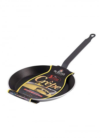 Non-Stick Tortilla Pan Black/Silver 16.5x8.8x0.8inch