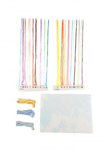 Quilt Stamped Cross Stitch Kit Multicolour