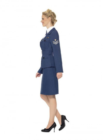 5-In-1 WW2 Air Force Captain Costume Set L