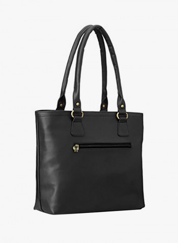 Polyester Blend Shoulder Bag Black