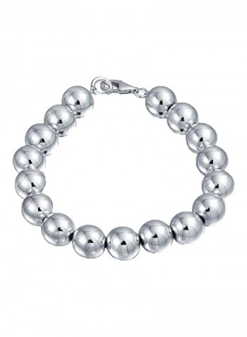 925 Sterling Silver Bead Ball Strand Bracelet