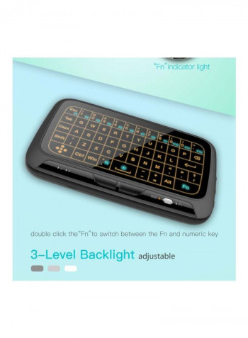 Wireless Touch Mini Keyboard Black