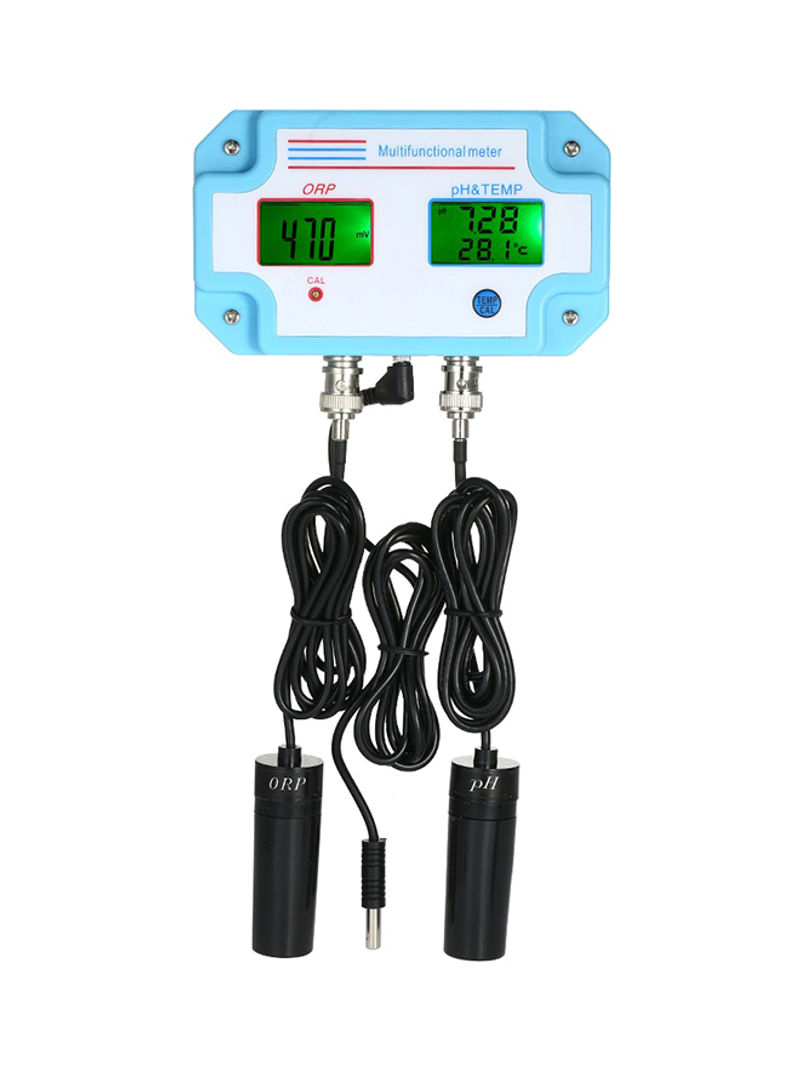 3-In-1 Multi-Parameter Water Quality Tester Blue/Black 130 x 76 x 26millimeter