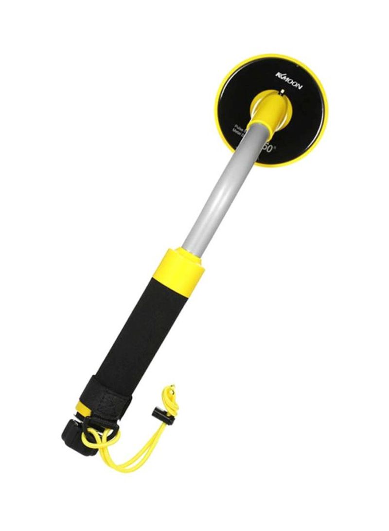 Waterproof Handheld Pinpointer Pulse Induction Metal Detector Black/Yellow/Silver 420x105x112millimeter