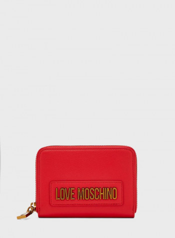 Zip Through Purse Red