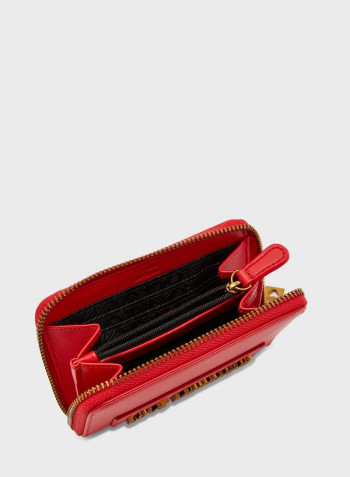 Zip Through Purse Red